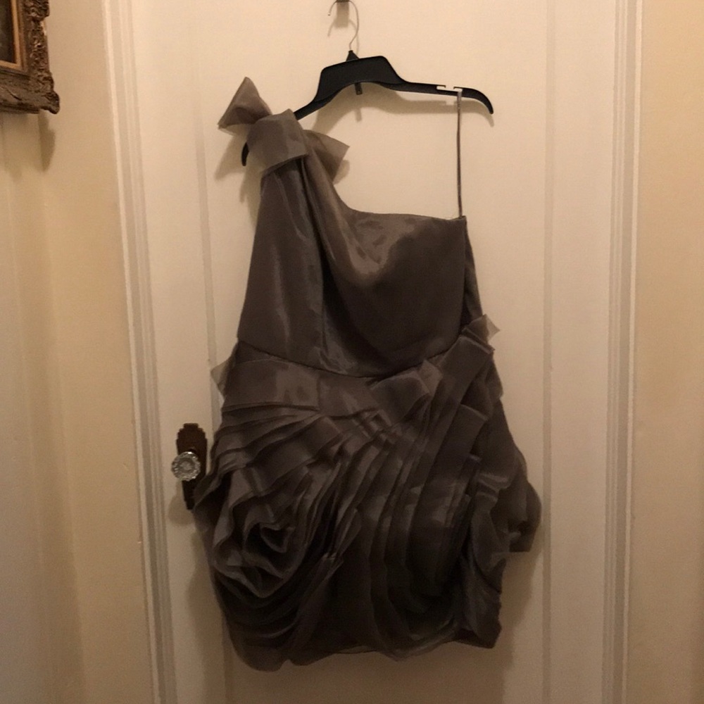 White by Vera Wang One Shoulder Dress